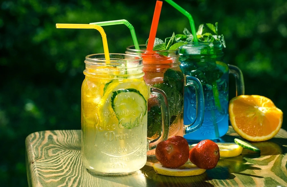 Limonade et boissons aux plantes